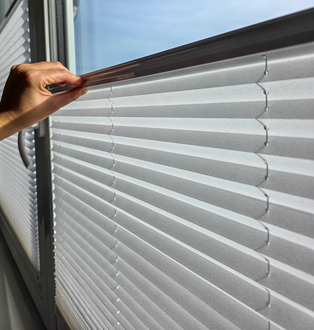 Klebe Plissee ohne Bohren