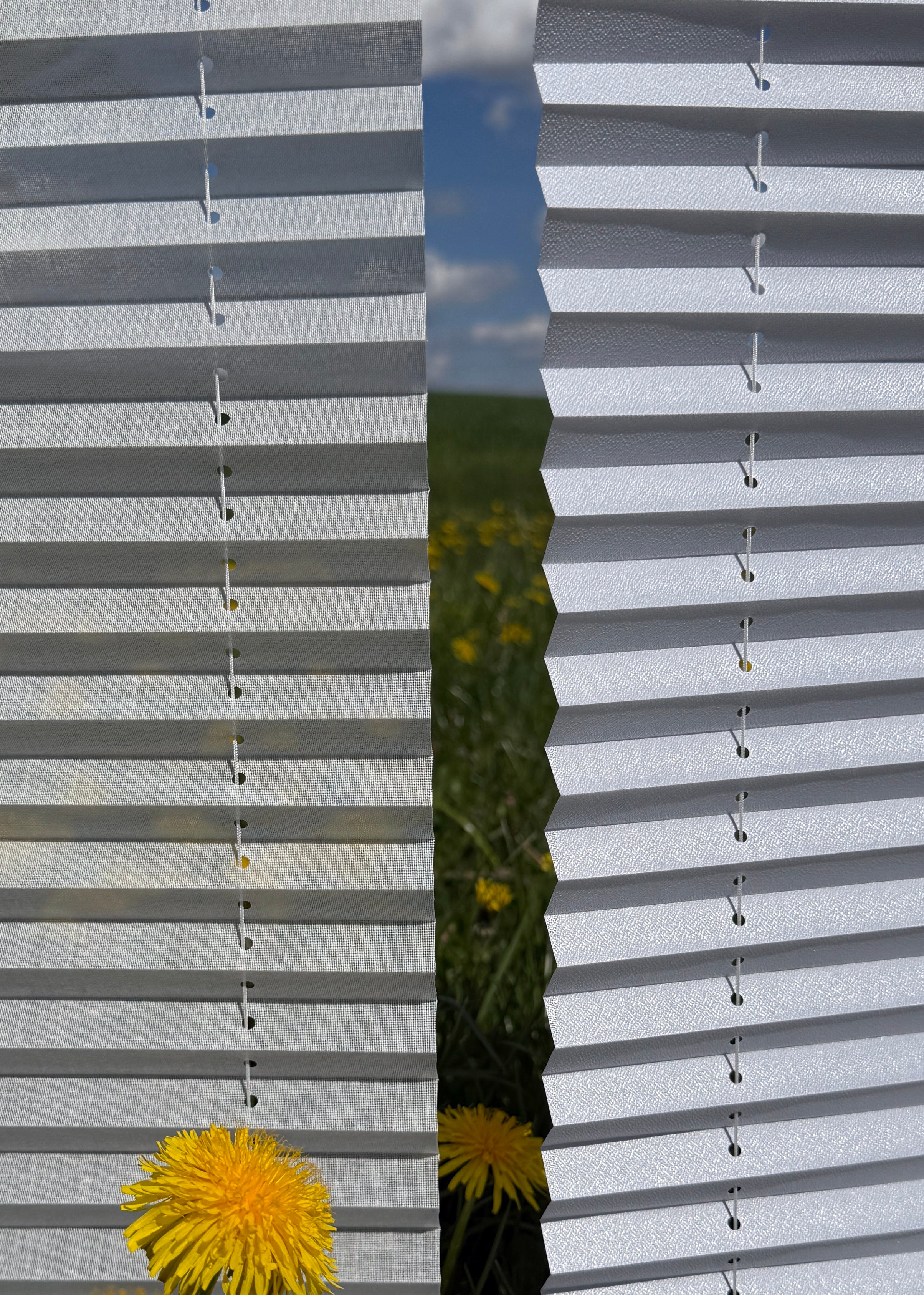 Slim Serie 15 mm - Transparentes Plissee