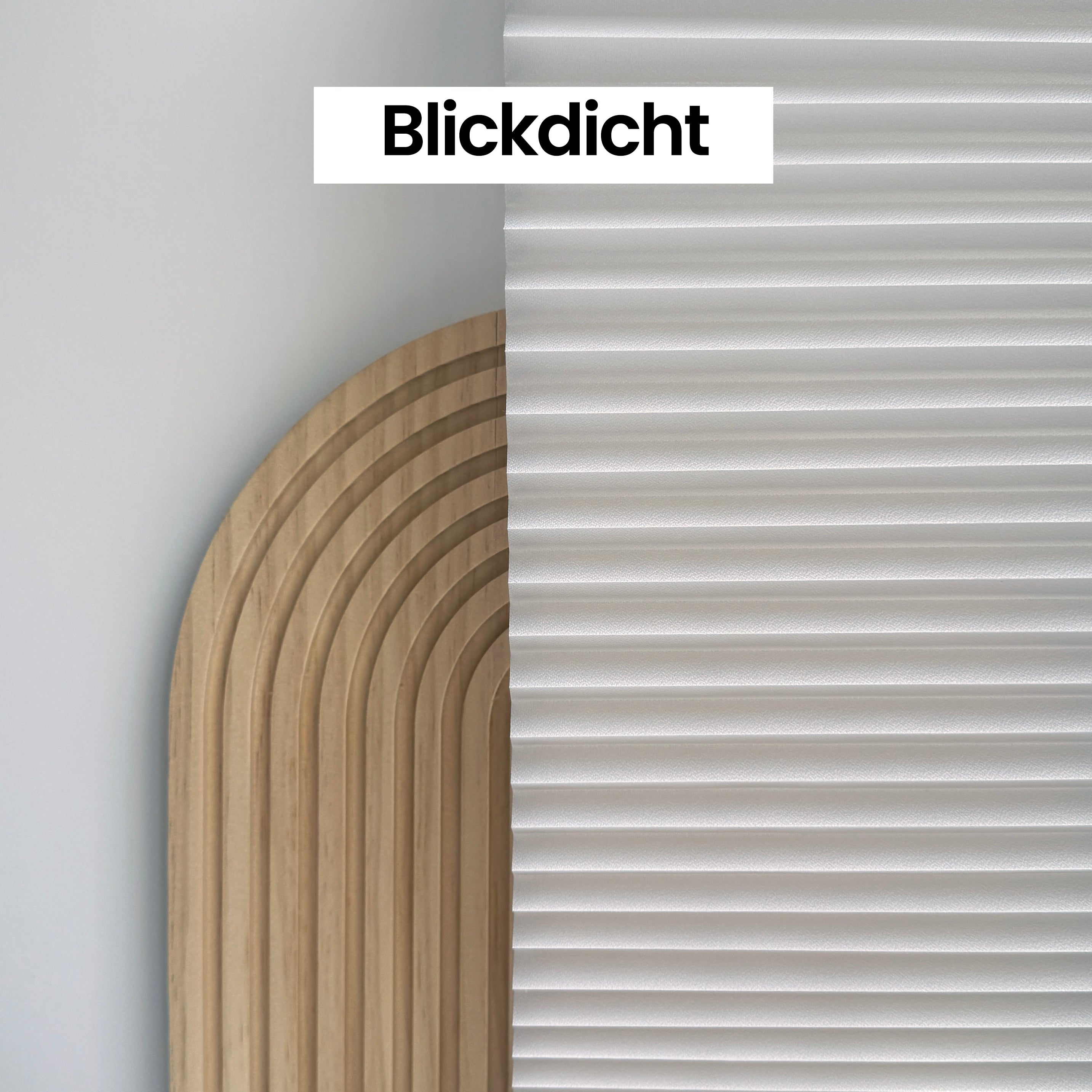 Slim Serie 15 mm - Blickdicht Plissee