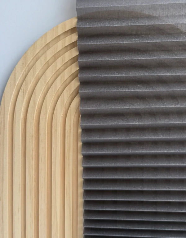 Slim Serie 15 mm - Transparentes Plissee